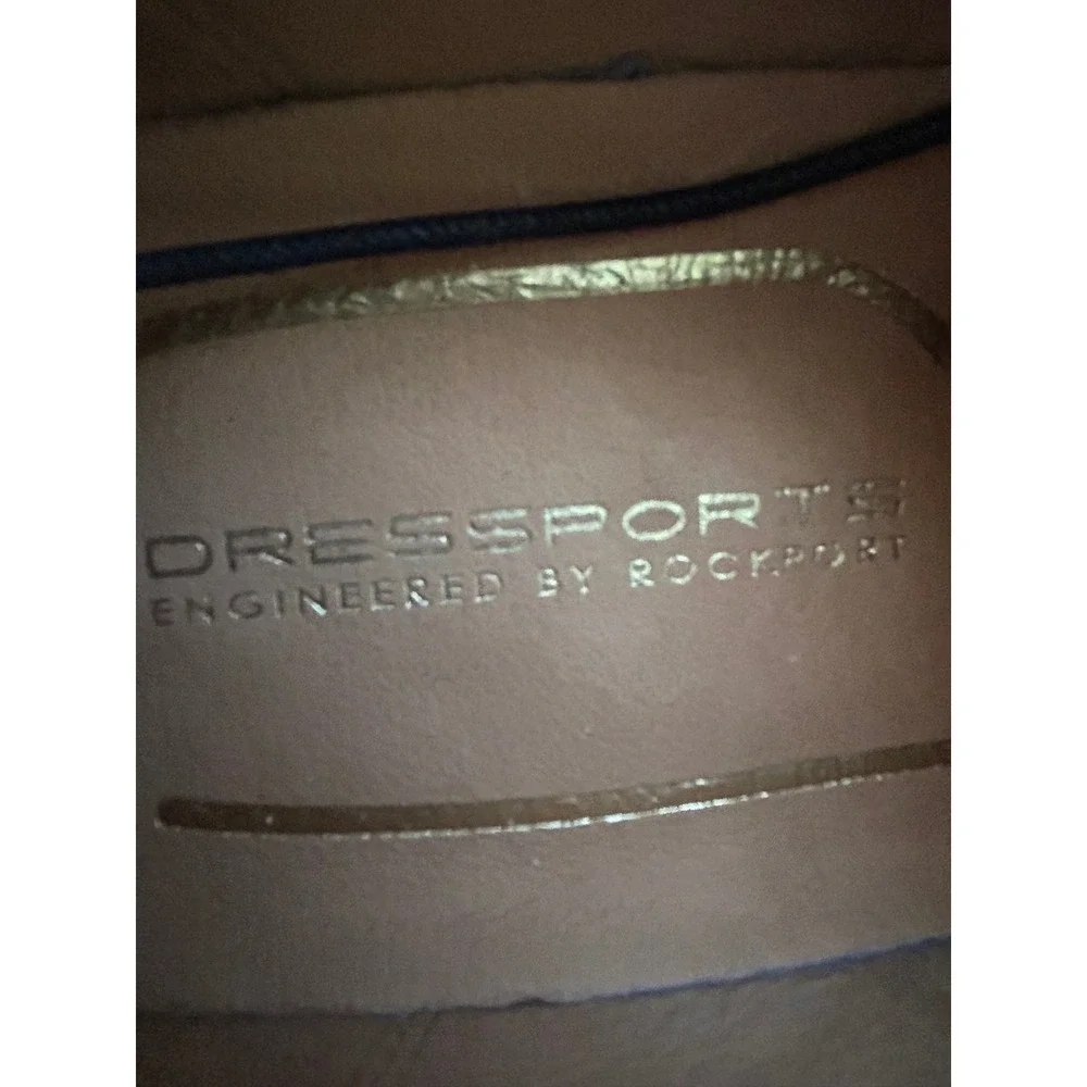 DRESSPORTS Engineered by Rockport Black Leather Square Toe Dress Shoes‎